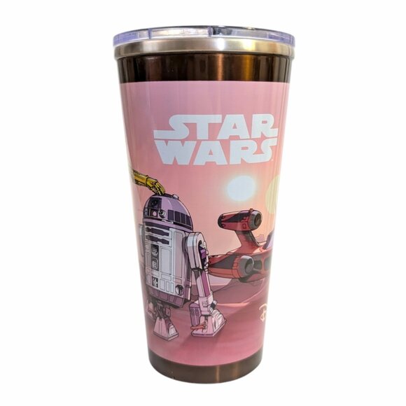 Star Wars Disney Parks Travel Mug: Luke Skywalker, C-3PO, and R2-D2 on Tatooine